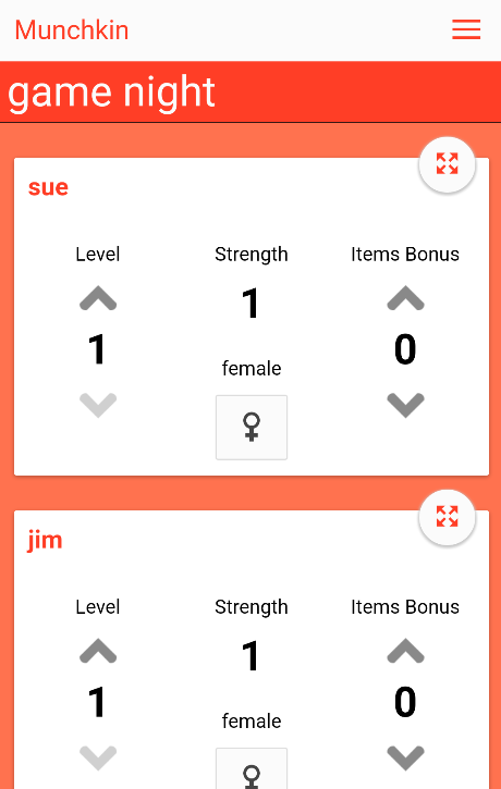 The Game Keeper - condensed scorecard with functionality